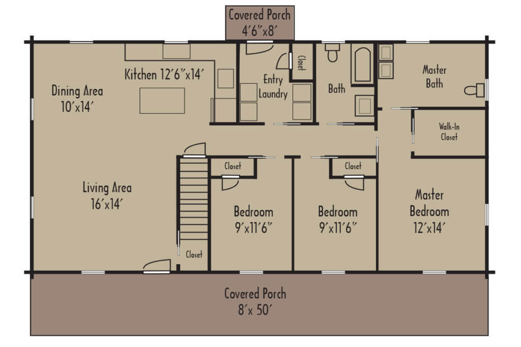 Ammonoosuc FloorPlan Ammonoosuc FloorPlan - Coventry Log Homes