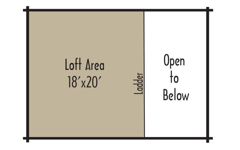 Cabin Lakeview 2ndFloor - Coventry Log Homes