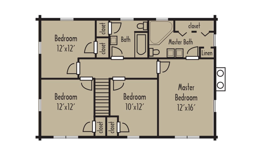 Craftsman Jefferson Gallery 2ndFloorH Craftsman Jefferson Gallery 2ndFloorH - Coventry Log Homes