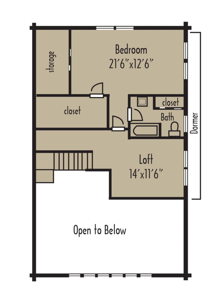 Craftsman MountainView 2ndFloor Craftsman MountainView 2ndFloor - Coventry Log Homes