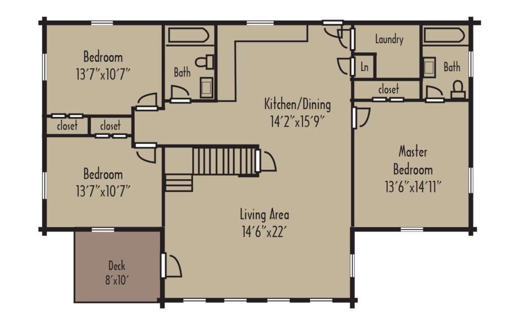 Craftsman Richmond 1stFloorH Craftsman Richmond 1stFloorH - Coventry Log Homes
