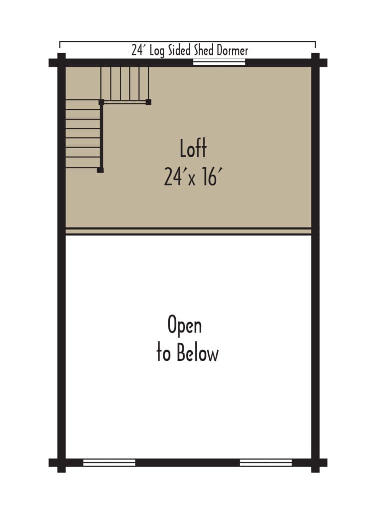 Craftsman Sunapee 2ndFloor - Coventry Log Homes