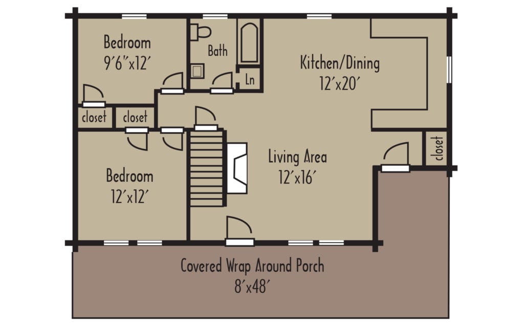 Craftsman Timberline 1stFloorH Craftsman Timberline 1stFloorH - Coventry Log Homes