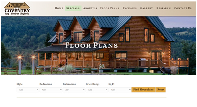 floorplan - Coventry Log Homes