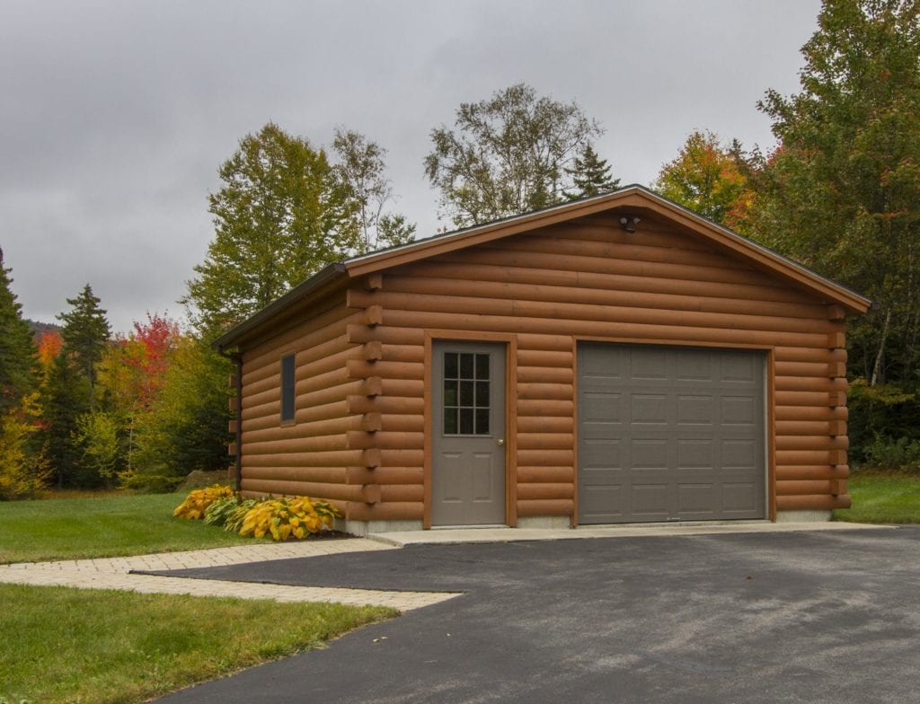 Garages 1 car Garage - Coventry Log Homes