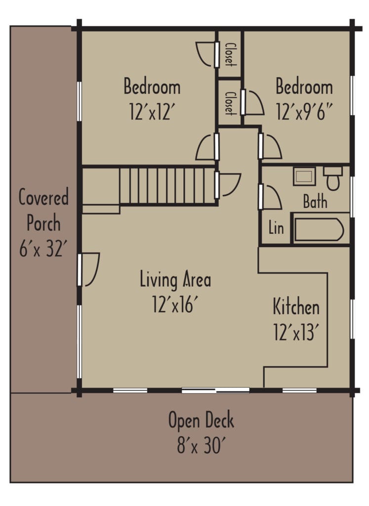 Tradesman Ascutney 1stFloor - Coventry Log Homes