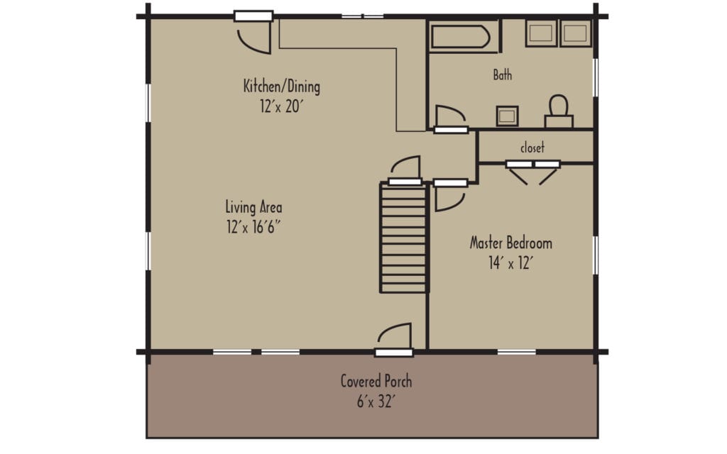 Tradesman Fairfield 1stFloorH Tradesman Fairfield 1stFloorH - Coventry Log Homes