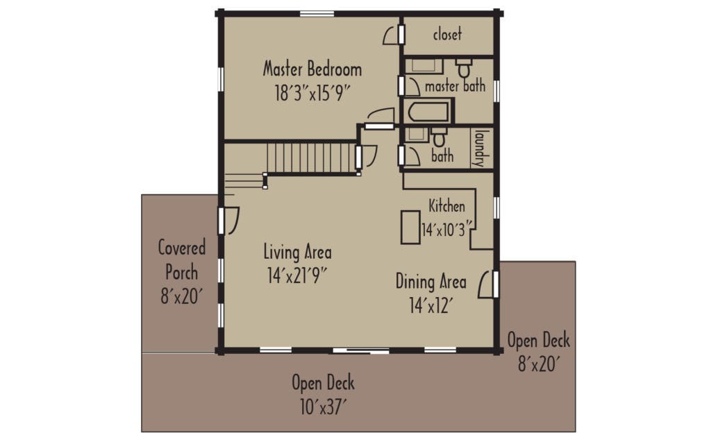 Tradesman Hillside 1stFloorH Tradesman Hillside 1stFloorH - Coventry Log Homes
