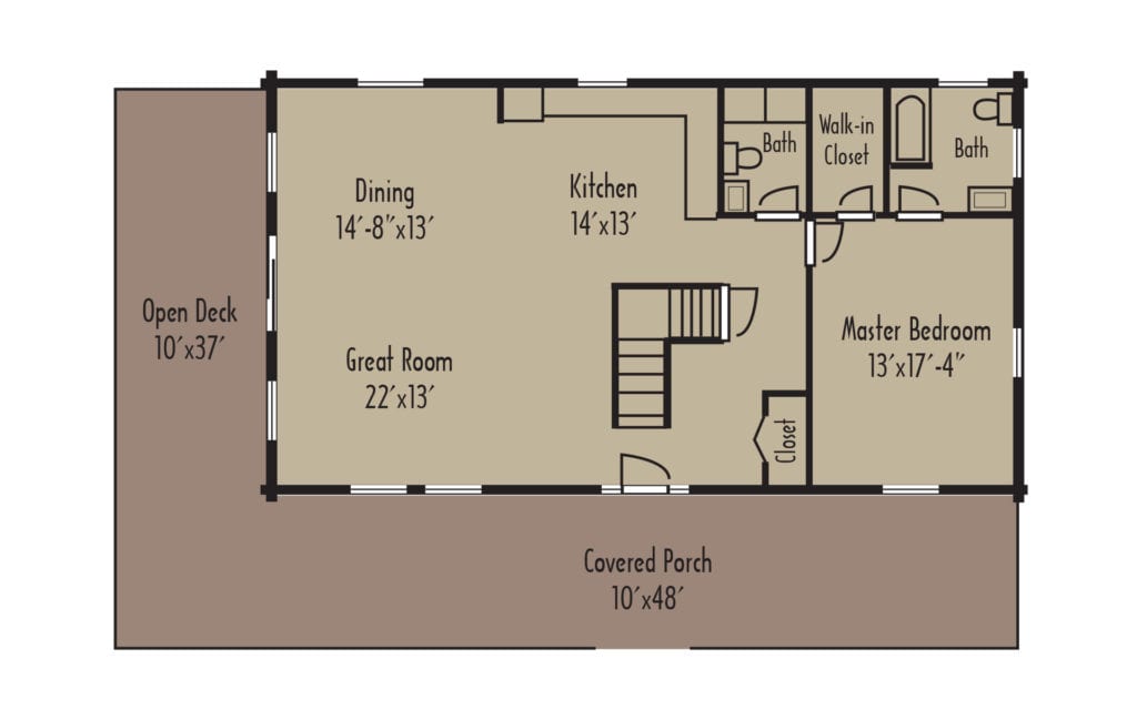 Tradesman Kinsman 1stFloorH Tradesman Kinsman 1stFloorH - Coventry Log Homes