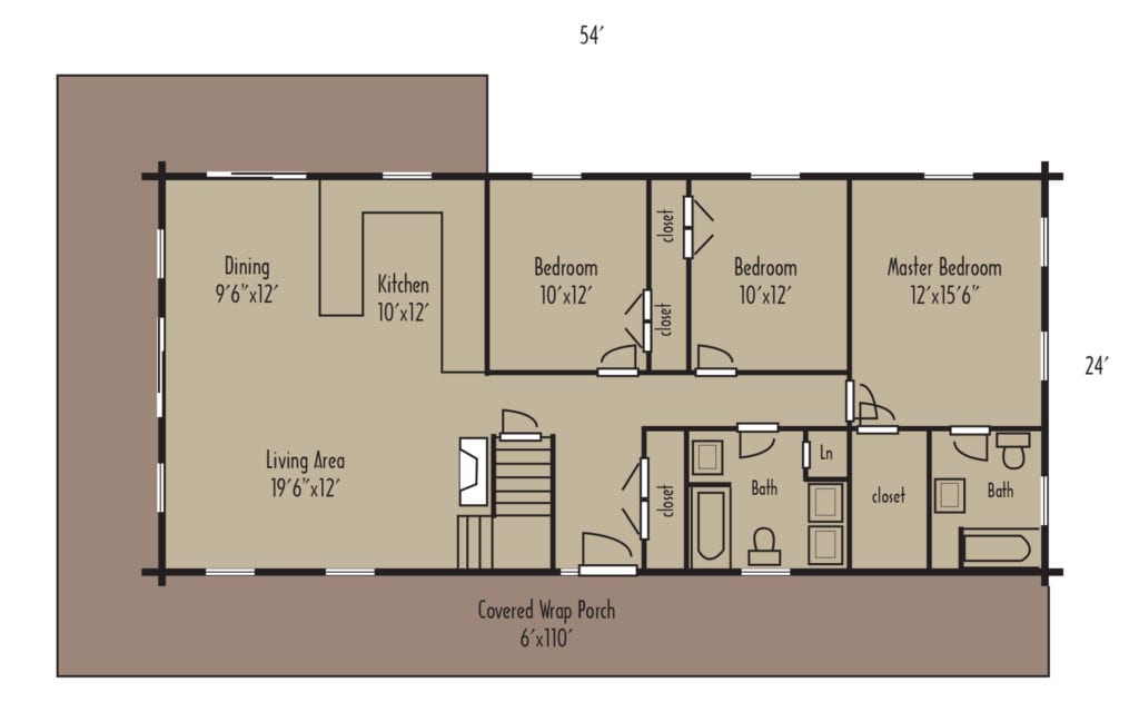 Tradesman Madison 1stFloorH Tradesman Madison 1stFloorH - Coventry Log Homes