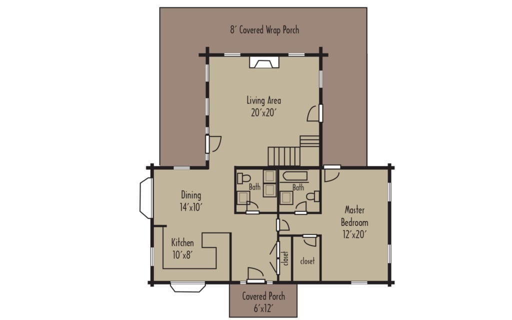 Tradesman Memphis 1stFloorH Tradesman Memphis 1stFloorH - Coventry Log Homes
