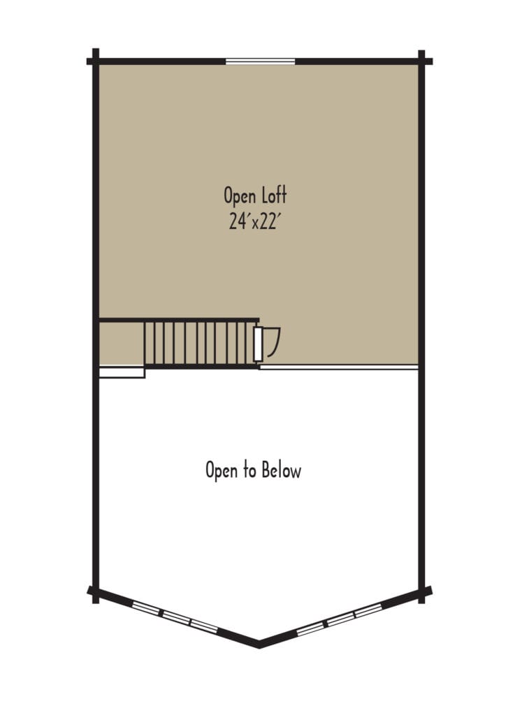 Tradesman Rivers Edge 2ndFloor - Coventry Log Homes