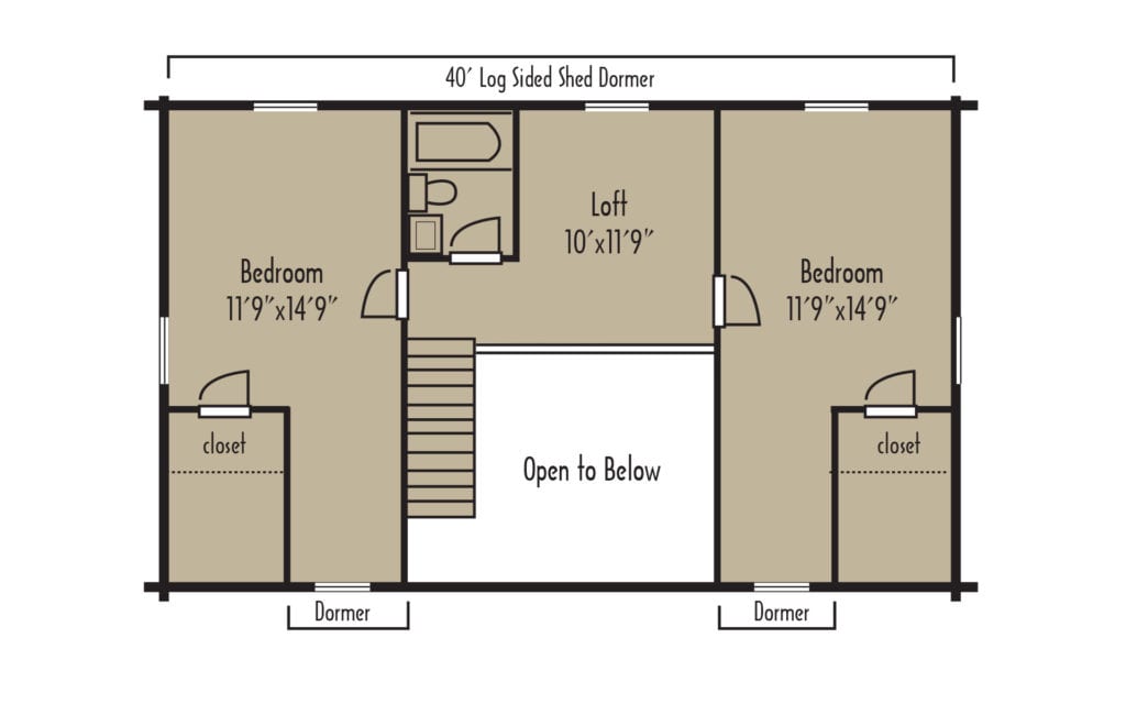 Tradesman Wyoming 2ndFloorH - Coventry Log Homes