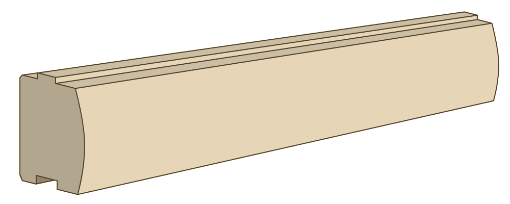 log profiles D log - Coventry Log Homes